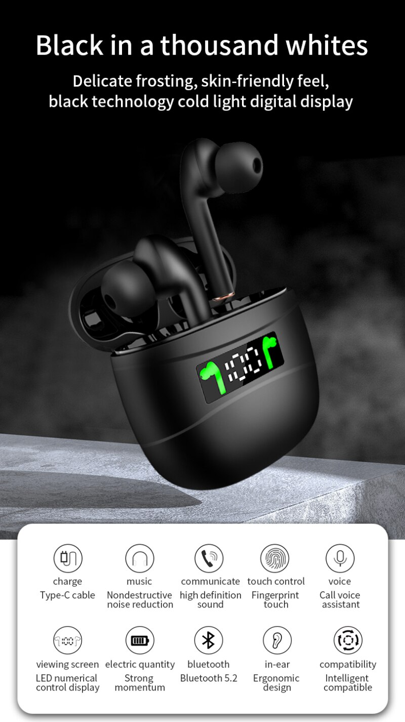 J3 Pro TWS Bluetooth Earbuds With Passive Noise Cancelling | Hifi Media Store