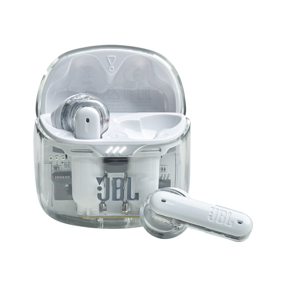 JBL Tune Flex Ghost Edition TWS Bluetooth Earbuds White | Hifi Media Store