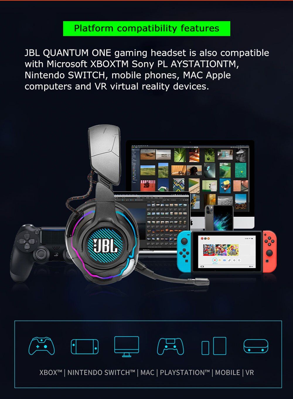 JBL Quantum ONE Professional Gaming Headset | Hifi Media Store