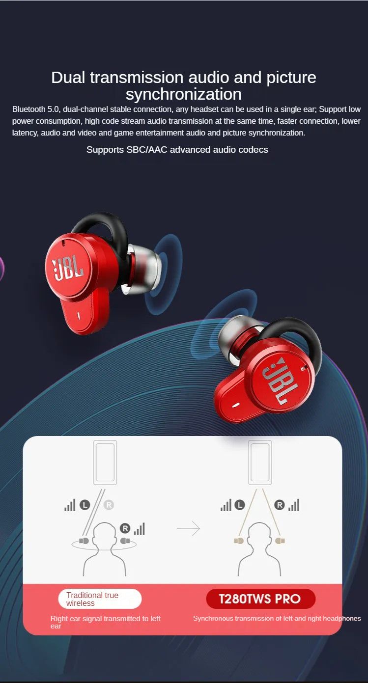 JBL T280TWS Pro Bluetooth Earbuds | Hifi Media Store