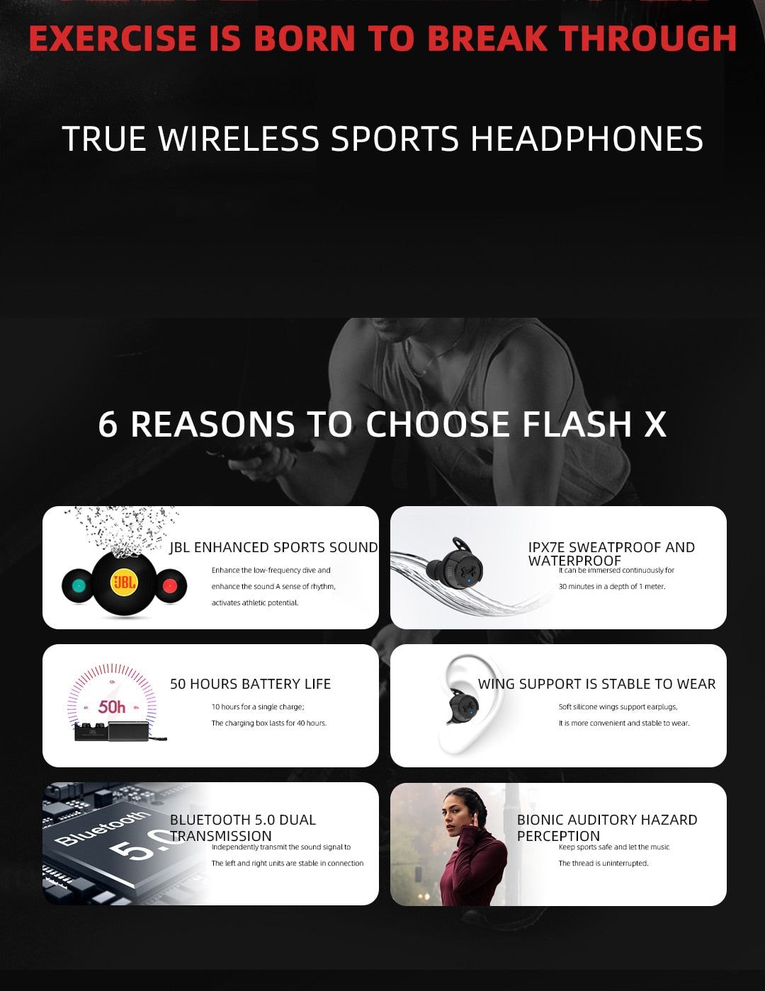 JBL UA FLASH X Wireless Earbuds | Hifi Media Store