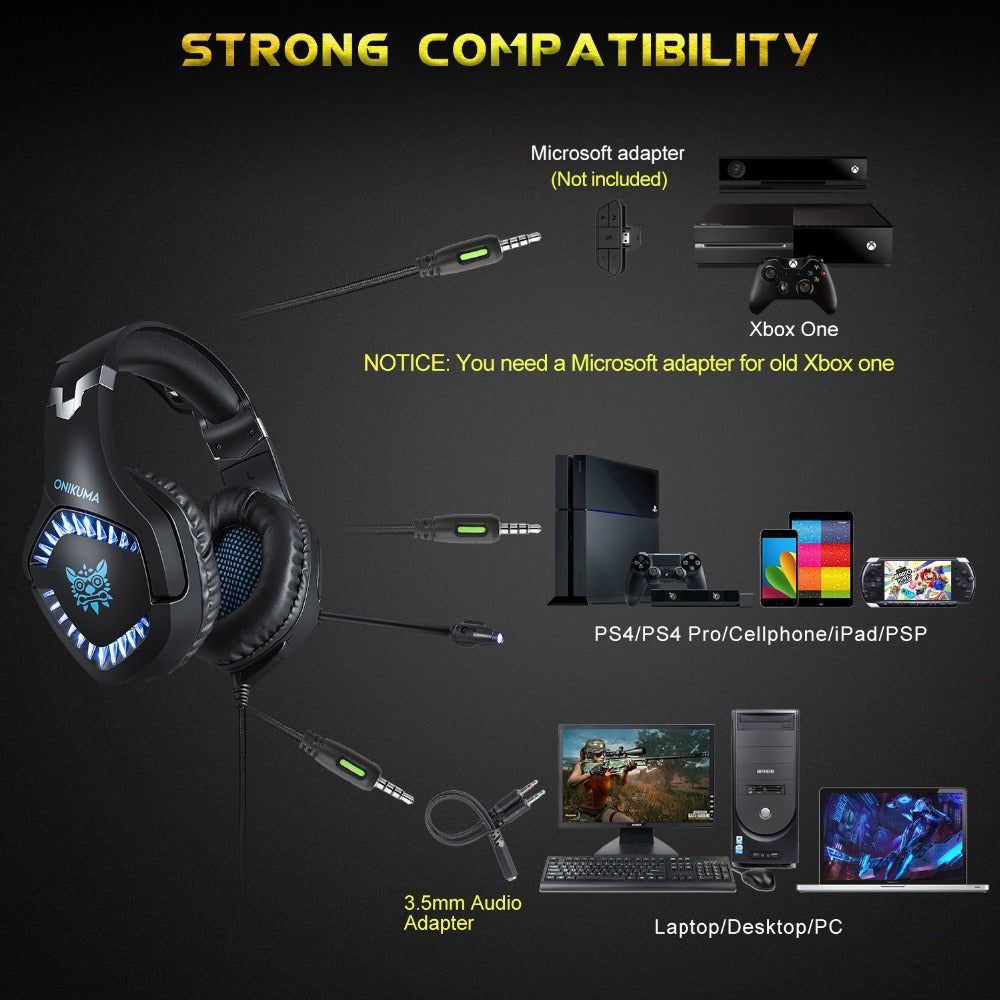 K1 Pro - Auriculares Gaming Estéreo con Luz LED | Hifi Media Store