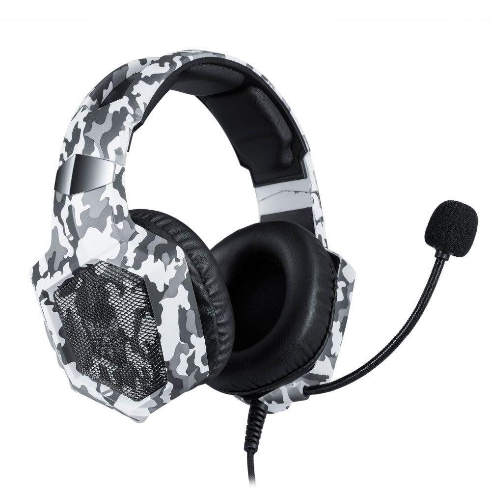 K8 Headset Camouflage Wired Stereo with LED Lights | Hifi Media Store