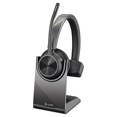 HP Poly Voyager 4310 MS USB-A - Auricular Inalámbrico con Certificación de Microsoft Teams + Adaptador BT700