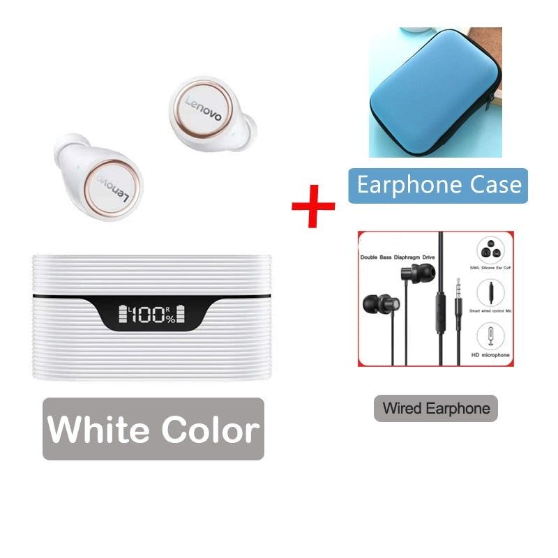 LP12 TWS Earbuds with Noise Reduction Call LP12 White TW13 Case | Hifi Media Store