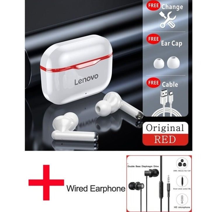 LP1 TWS Earbuds with Dual Microphone LP1 Red and WT13 | Hifi Media Store