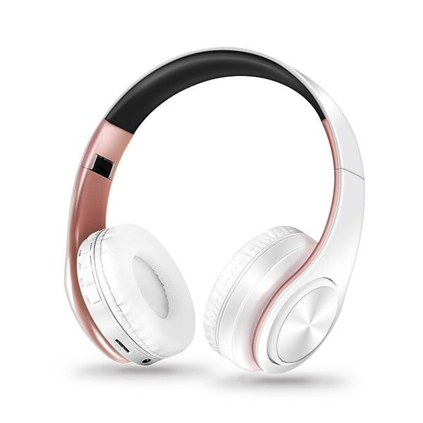 LPT660 Wireless Foldable Earphone White Rose Gold | Hifi Media Store