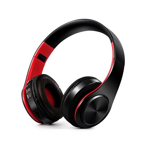 LPT660 Wireless Foldable Earphone Black Red | Hifi Media Store