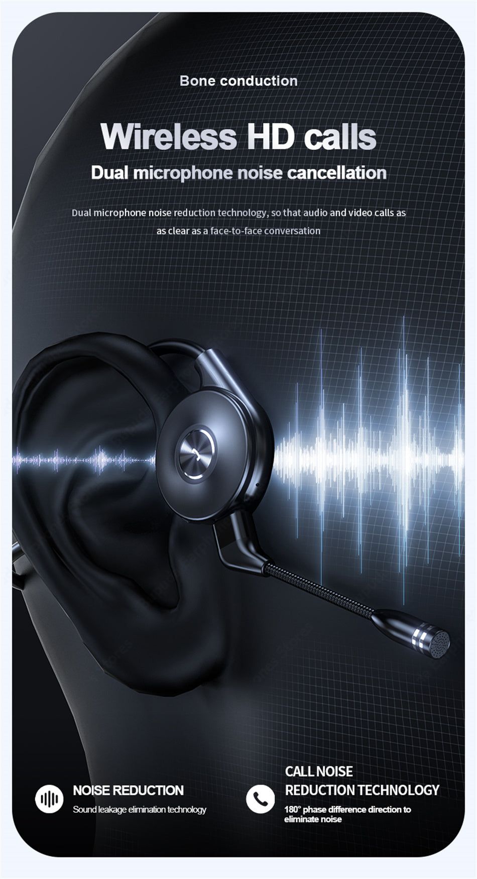 M-1 Auriculares inalámbricos de conducción ósea | Hifi Media Store