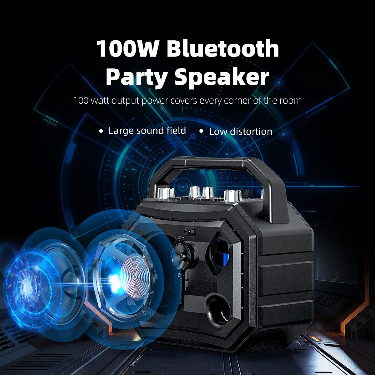 M520 Wireless Karaoke Speaker with Wireless Microphone | Hifi Media Store