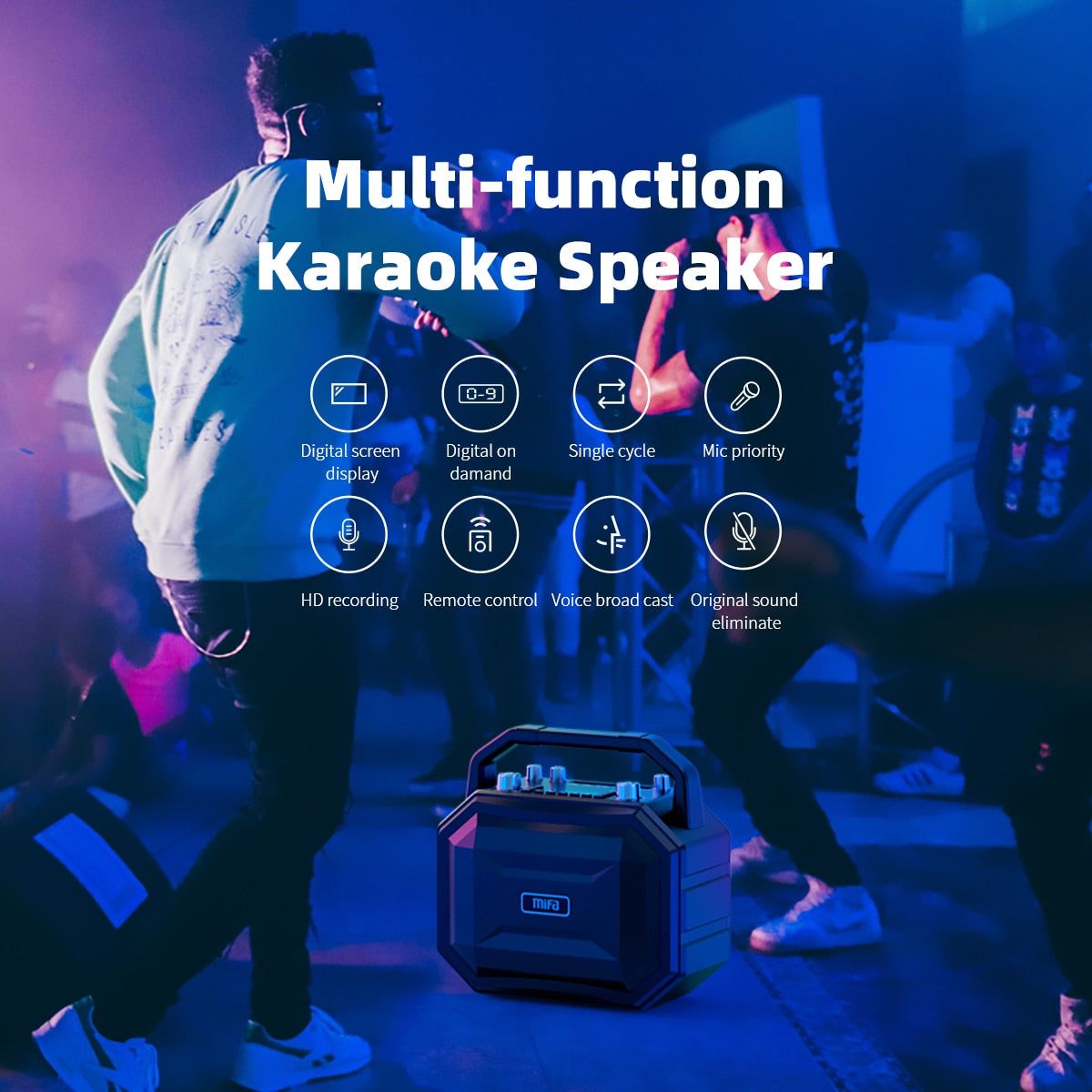 M520 Wireless Karaoke Speaker with Wireless Microphone | Hifi Media Store