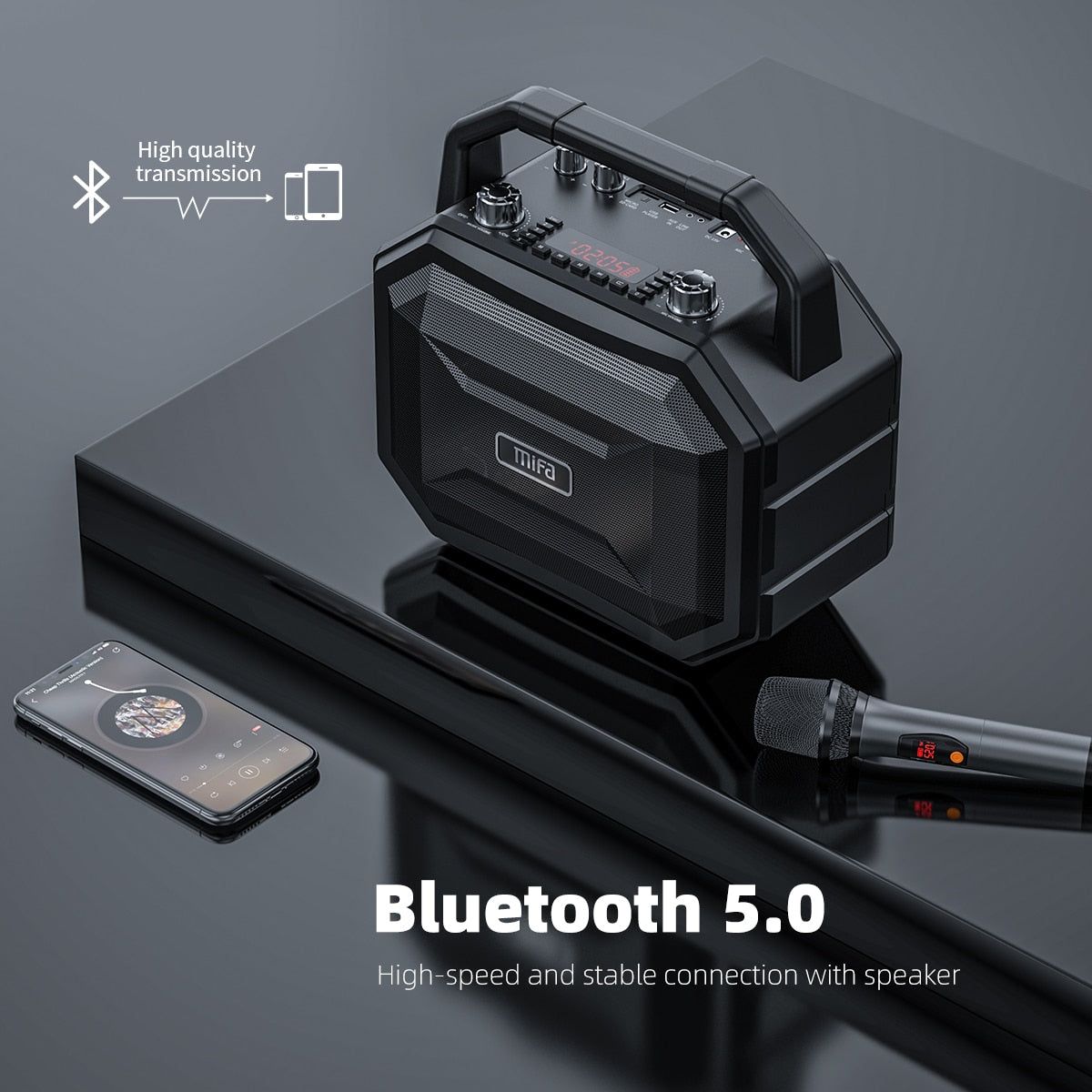 M520 Wireless Karaoke Speaker with Wireless Microphone | Hifi Media Store