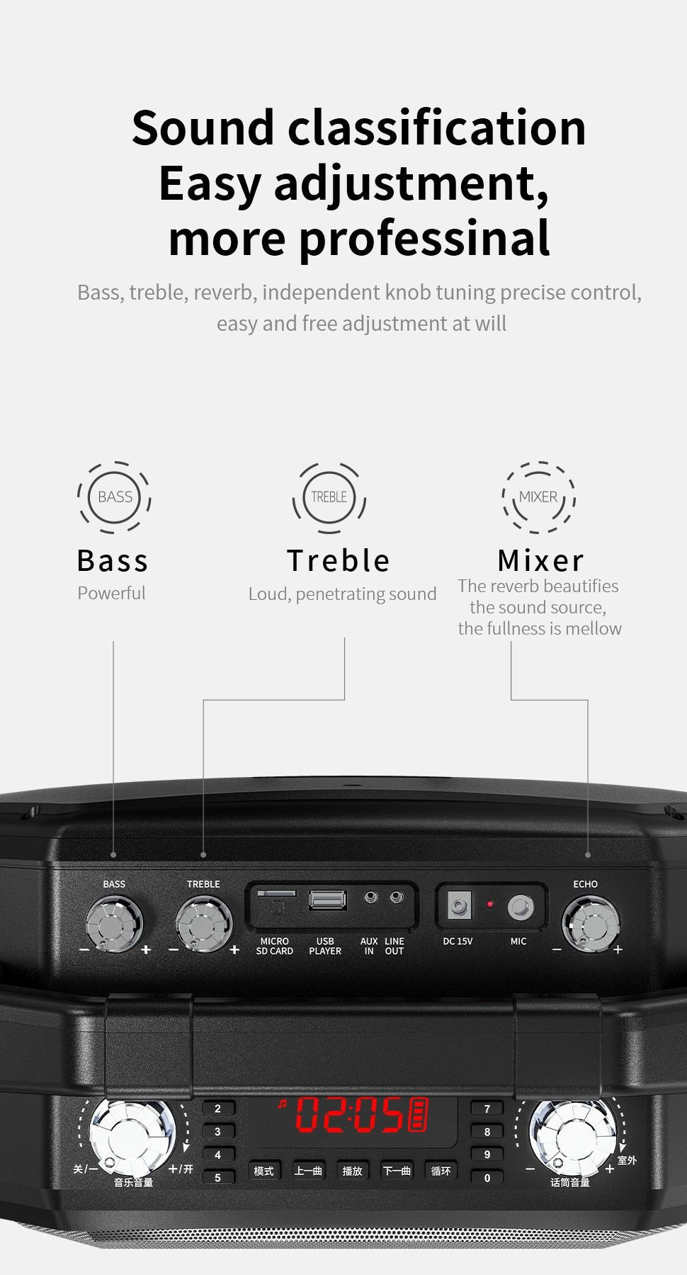 M520 Wireless Karaoke Speaker with Wireless Microphone | Hifi Media Store