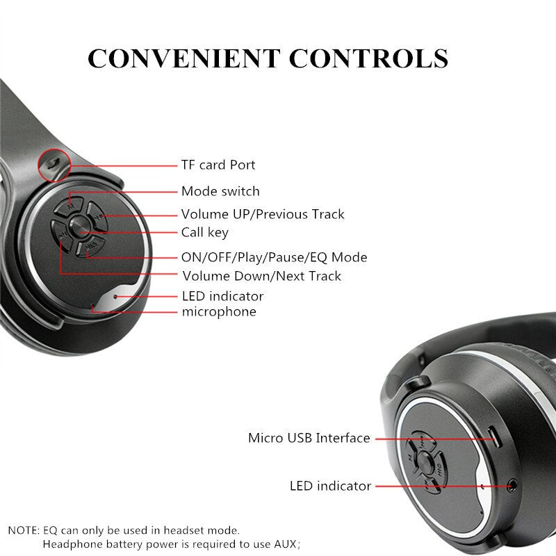 MH-1 Wireless 2-in-1 Speaker Function Headphone with Microphone and Radio | Hifi Media Store