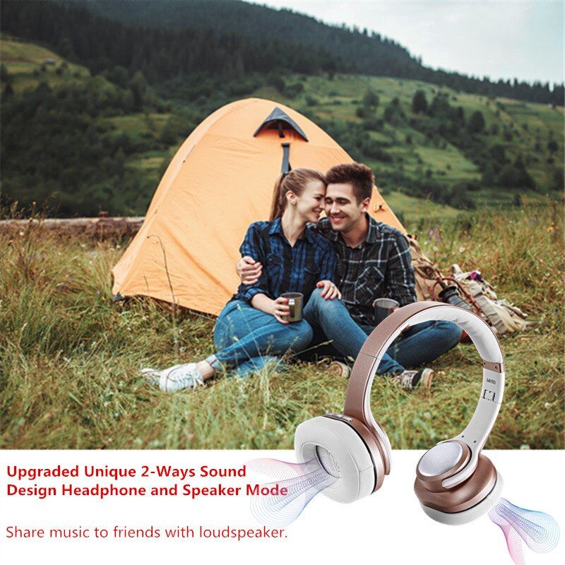 MH-10 Wireless 2-in-1 Speaker Function Headphone with Microphone and Radio | Hifi Media Store