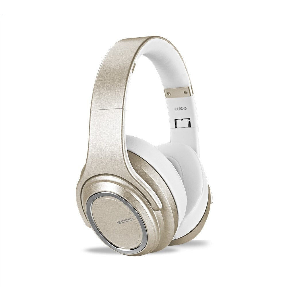 MH-11 Wireless 2-in-1 Headphone with Speaker Function Gold | Hifi Media Store