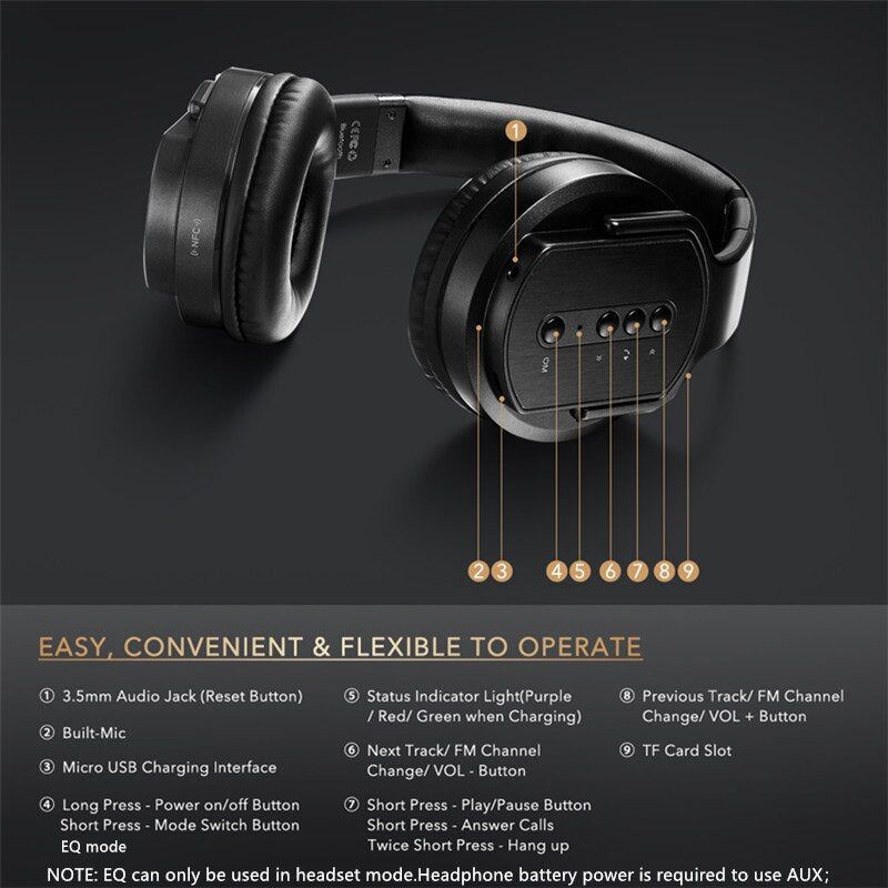 MH-2 Wireless 2-in-1 Headphone with Speaker Function | Hifi Media Store