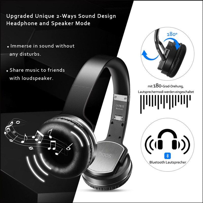 MH-2 Wireless 2-in-1 Headphone with Speaker Function | Hifi Media Store