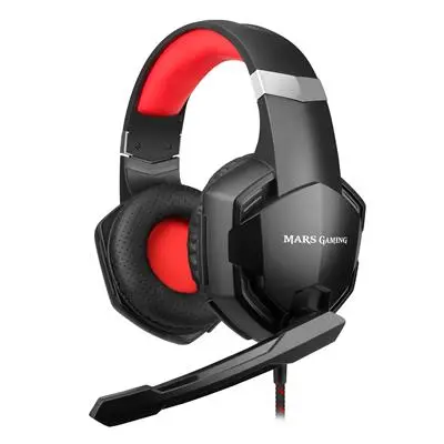 Mars Gaming MHX - Auriculares Gaming Negro y Rojo Todos los auriculares | MARS GAMING