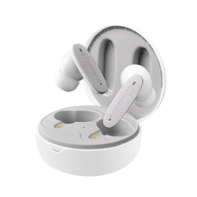Monster Clarity 108 TWS Bluetooth earbuds with ANC Clarity 108 White | Hifi Media Store