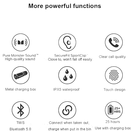 Monster Clarity101 TWS Bluetooth Earbuds | Hifi Media Store