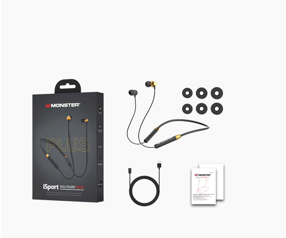 Monster iSport Solitaire Plus Neck Suspension Bluetooth earphones | Hifi Media Store