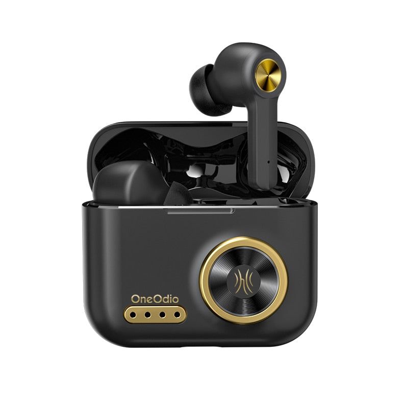 Oneodio F2 Bluetooth Earbuds With Noise Reduction Dark Black Global | Hifi Media Store