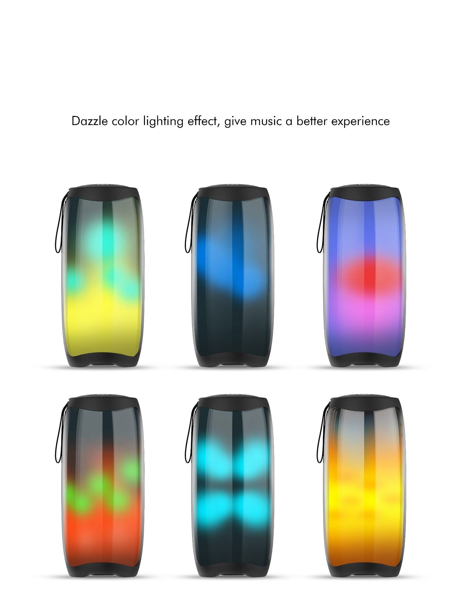 P40 Pro Bluetooth Portable Speaker with RGB Colorful LED Light | Hifi Media Store