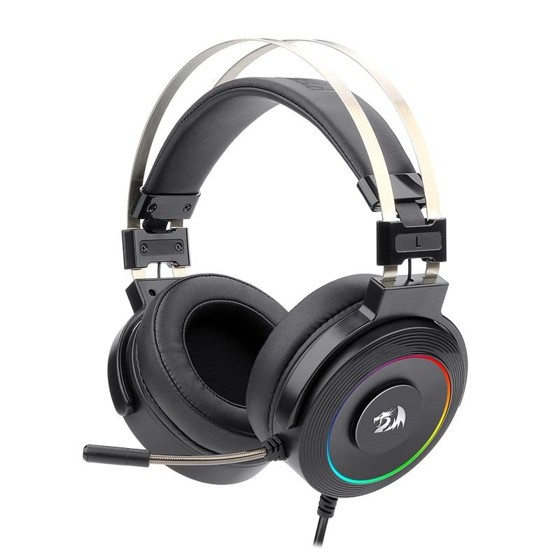 H320 Lamia Gaming Headset 7.1 Surround With Noise Cancelling and RGB Light for PC/PS4 Black | Hifi Media Store
