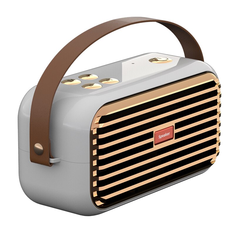 Retro Bluetooth speaker with Radio Mode White Speaker | Hifi Media Store