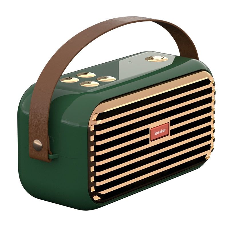 Retro Bluetooth speaker with Radio Mode Grass Green Speaker | Hifi Media Store