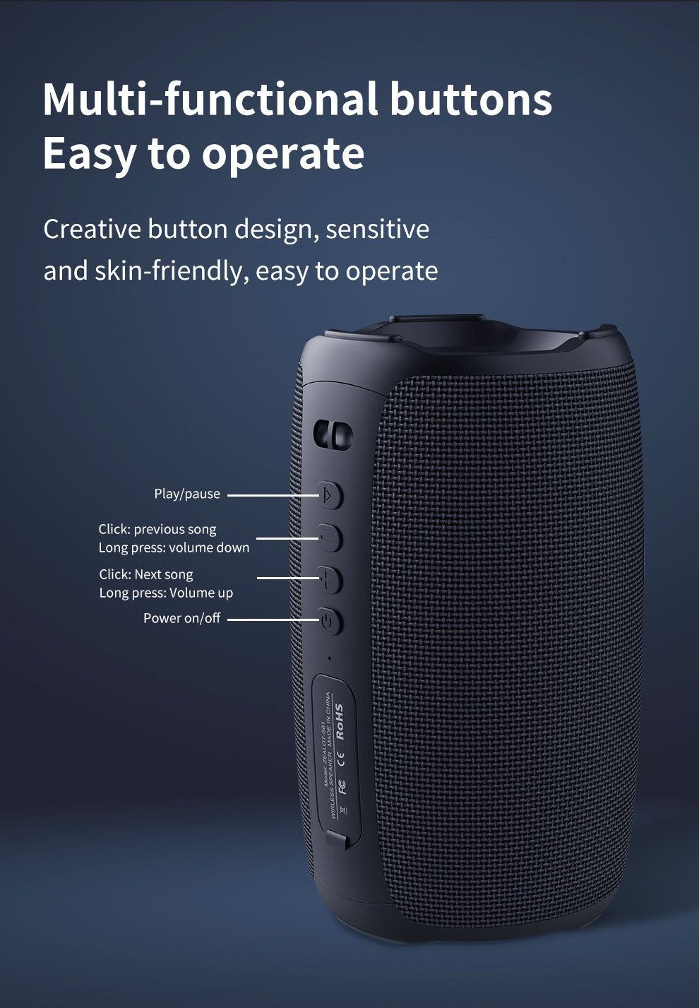 S61 Portable Bluetooth Speaker | Hifi Media Store