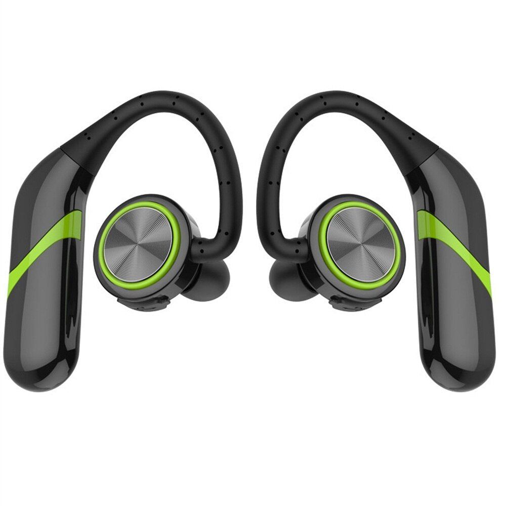 S800 - Auriculares TWS con Gancho Para la Oreja Verde | Hifi Media Store