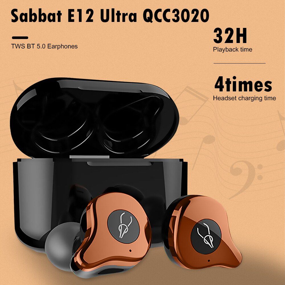 Sabbat E12 Ultra TWS Earbuds | Hifi Media Store