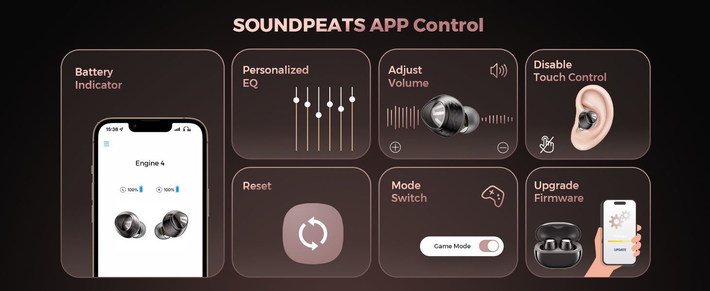 SoundPEATS Engine4 Bluetooth Earbuds with LDAC | Hifi Media Store