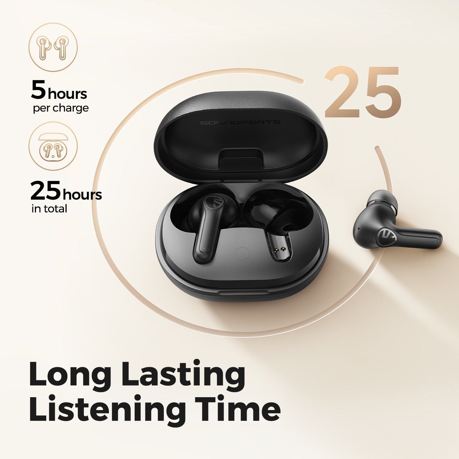 SoundPEATS Life Wireless Earbuds With ANC and AI ENC for Clear Calls | Hifi Media Store
