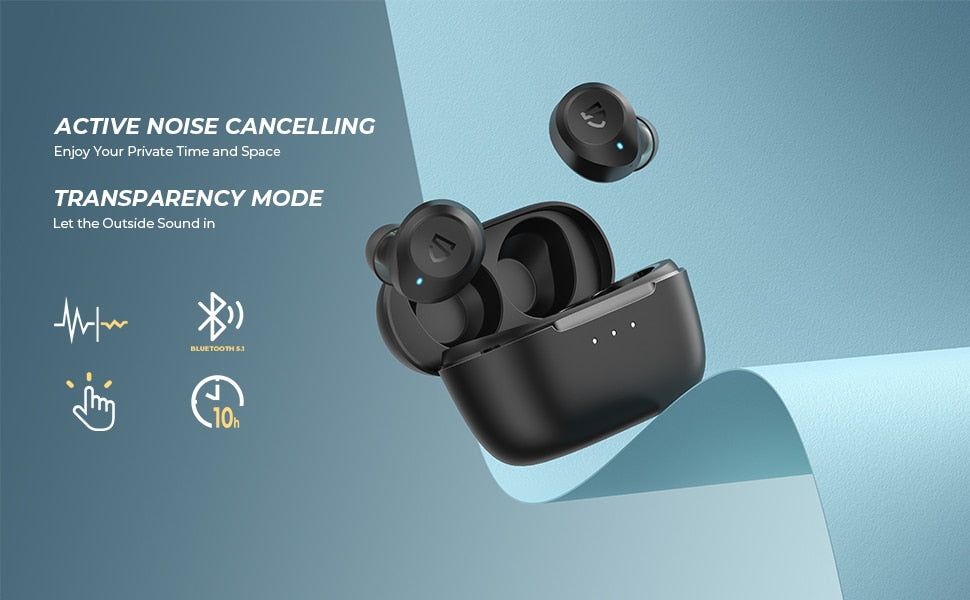 SoundPEATS T2 Earbuds With Hybrid Active Noise Cancelling | Hifi Media Store