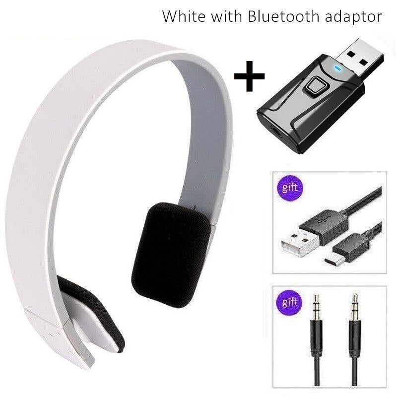 Sport Headset Model 8200T with Noise Reduction with Bluetooth USB TV Adaptor White and Adaptor T8 Global | Hifi Media Store