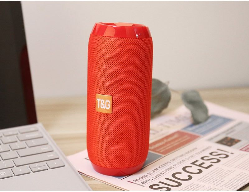 TG117 Wireless Portable Speaker With FM Radio Global red 1200mAh | Hifi Media Store