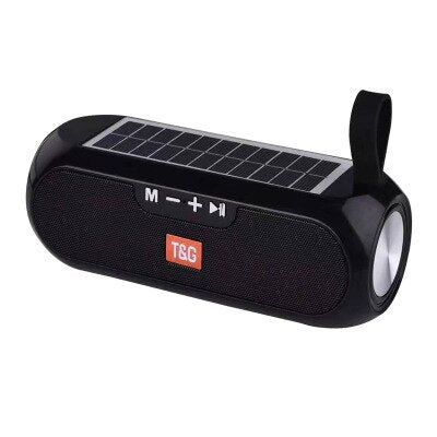 TG182 Portable Bluetooth Speaker With Solar Charging Global Black | Hifi Media Store