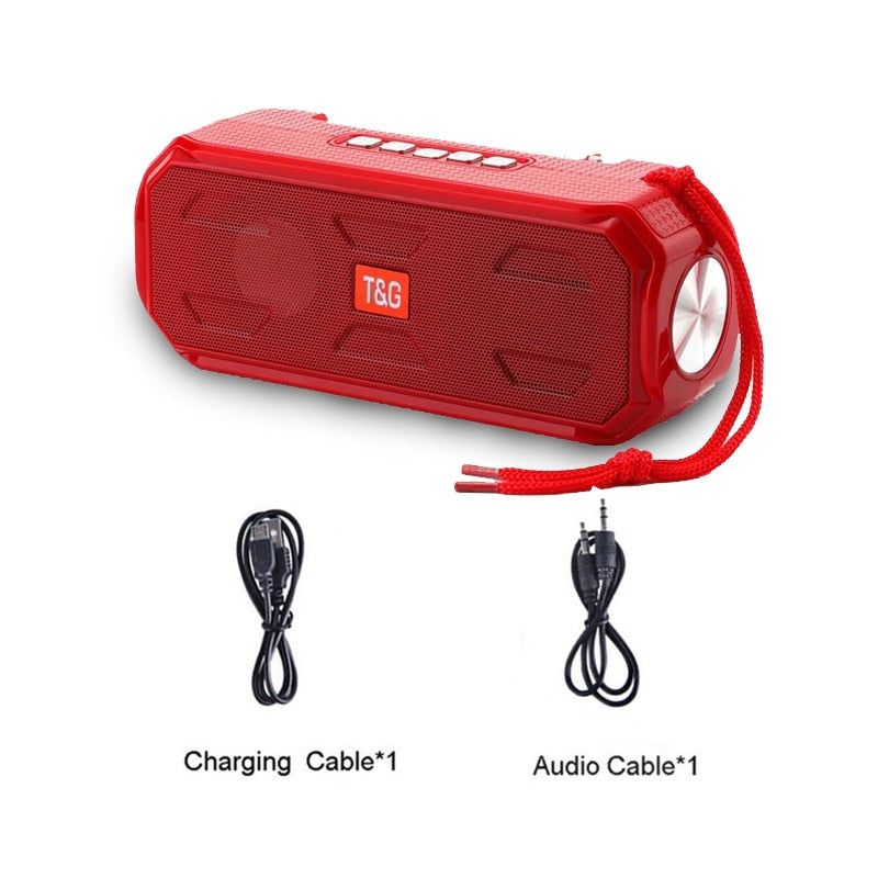 TG280 Bluetooth Portable Speaker with Solar Charging and Radio Receiver With Flashlight Global red Speaker | Hifi Media Store