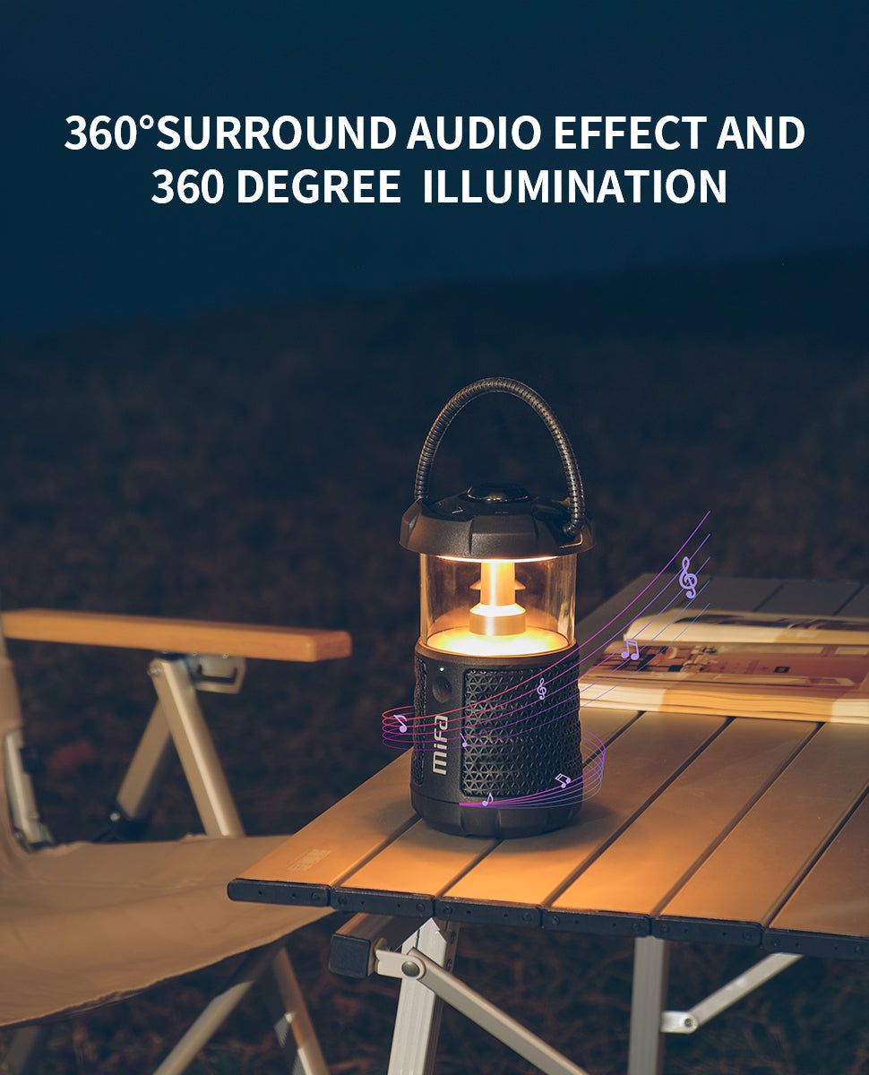 Wild Camping - Altavoz Bluetooth con Linterna. Sonido 360° y Luz 360°. | Hifi Media Store