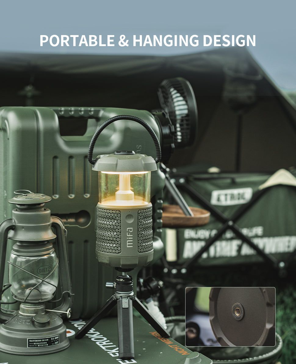 Wild Camping - Altavoz Bluetooth con Linterna. Sonido 360° y Luz 360°. | Hifi Media Store