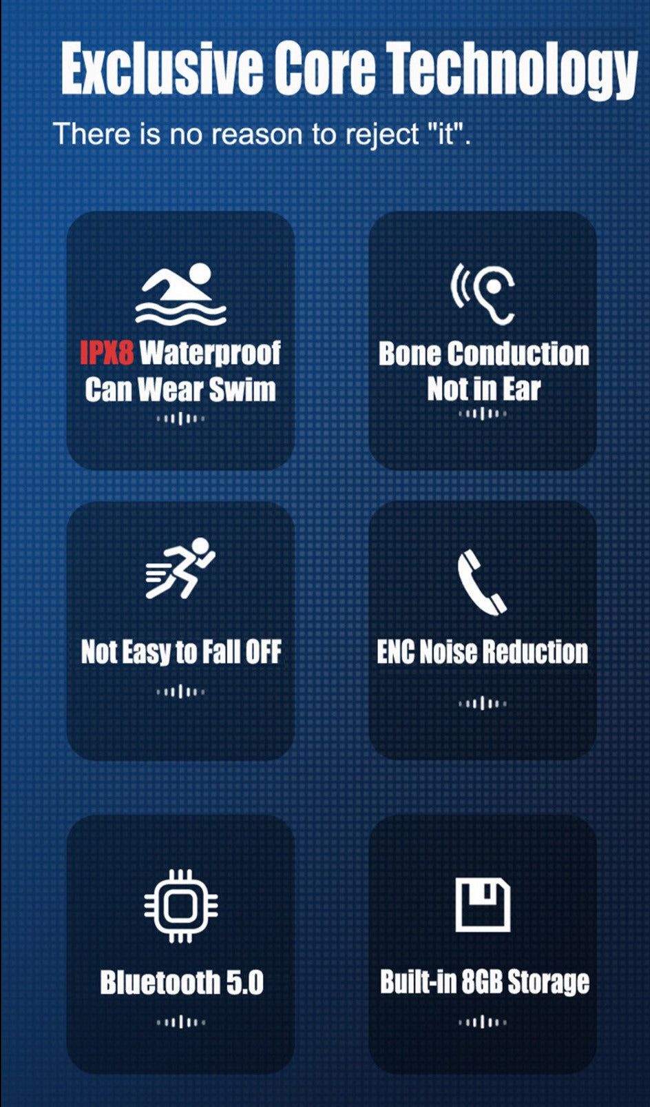X5 Wireless Bone Conduction Earphones | Hifi Media Store