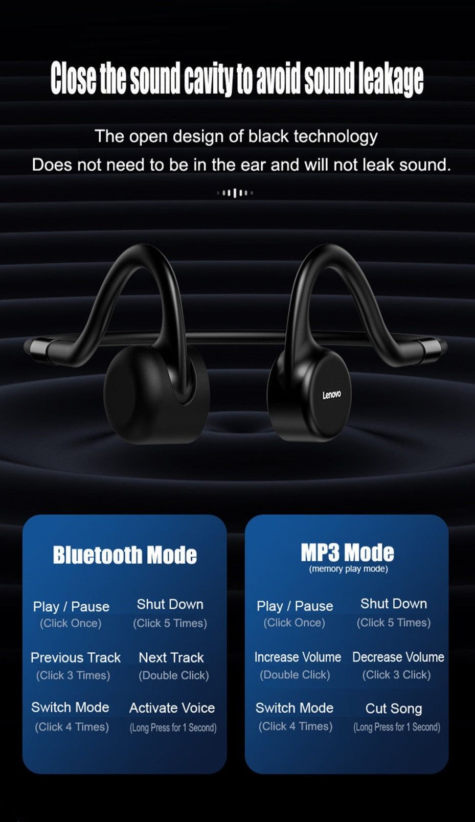 X5 Wireless Bone Conduction Earphones | Hifi Media Store