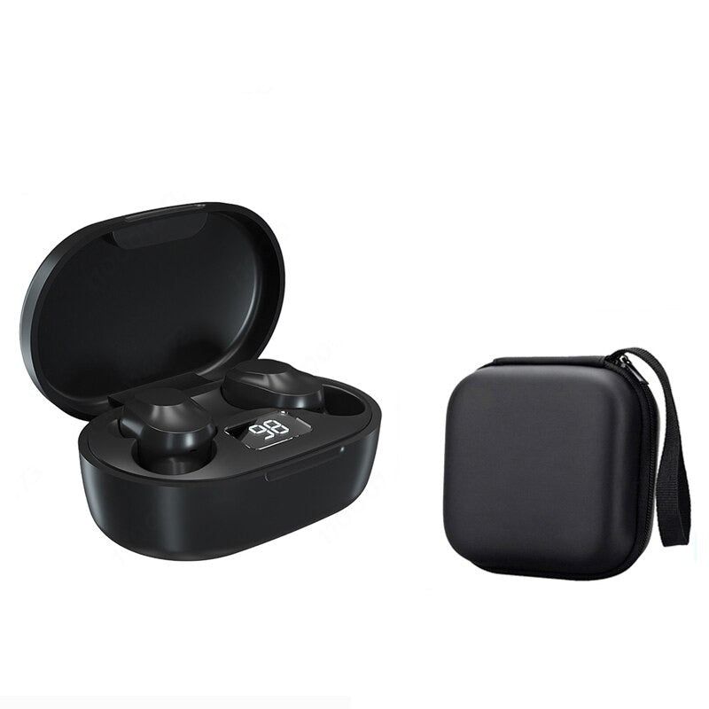 XT91 Auriculares Intraurales Bluetooth TWS con pantalla LED Negro con estuche Global | Hifi Media Store
