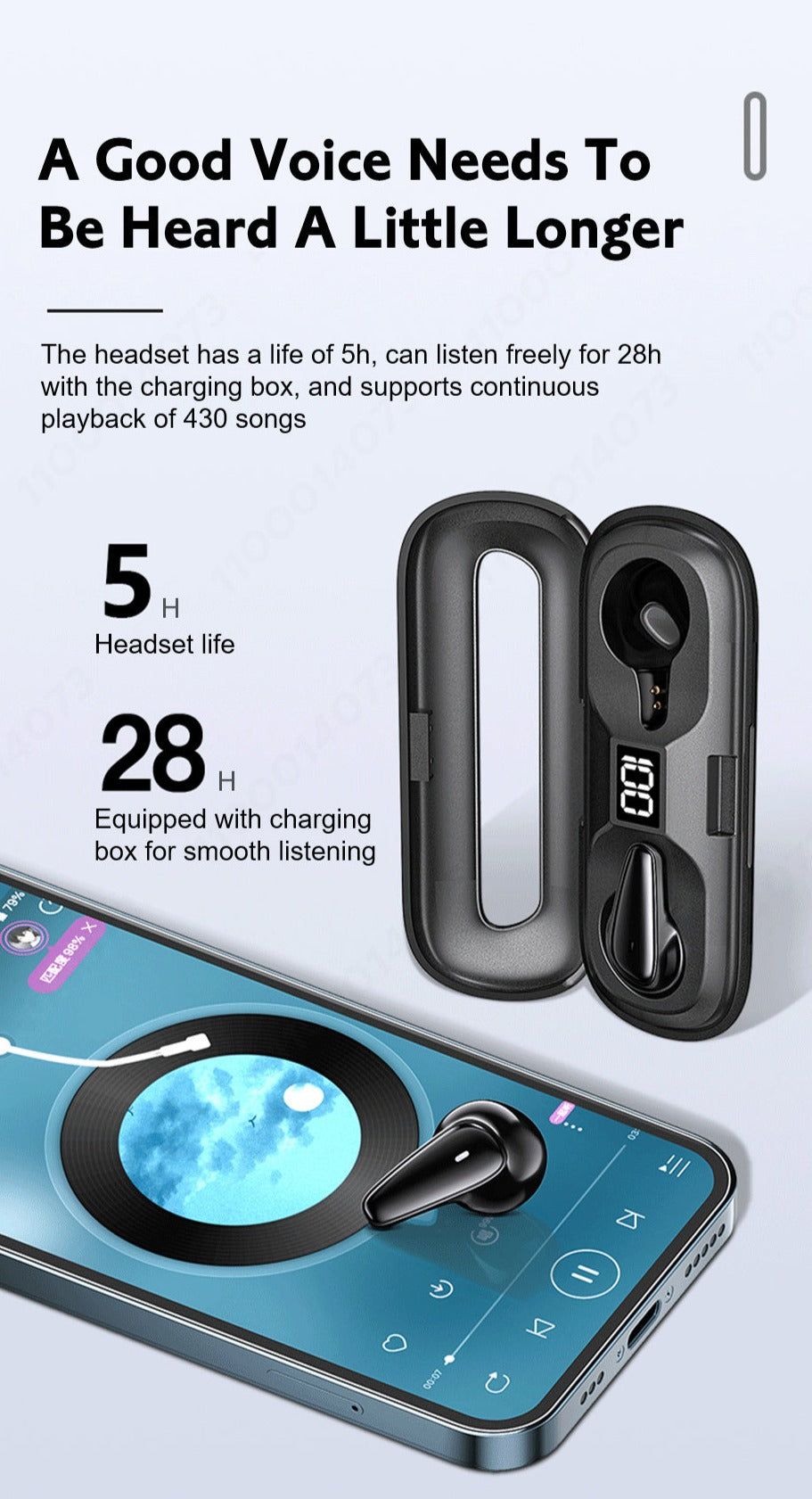 XT95 - Auriculares Bluetooth TWS Ultraplanos | Hifi Media Store
