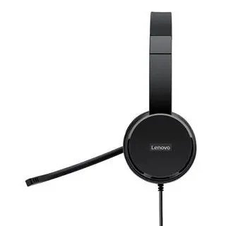 Lenovo 100 USB - Auriculares Estéreo USB Negros Todos los auriculares | LENOVO