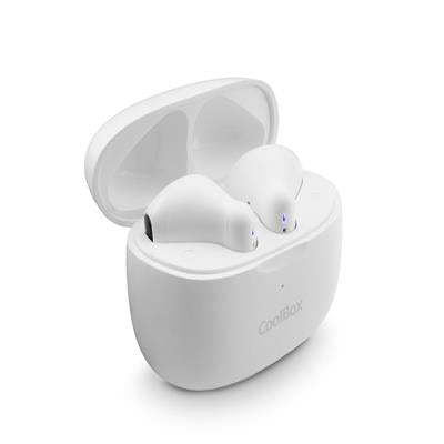 CoolBox TWS-01 - Auriculares Bluetooth TWS Blancos