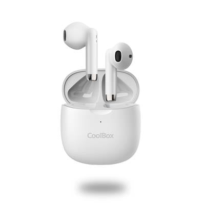 CoolBox TWS-01 - Auriculares Bluetooth TWS Blancos